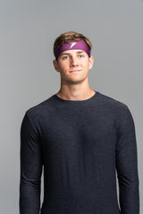 Performance Wide Headband - Maroon