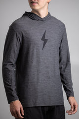 SuperSoft BOLT Long Sleeve Hoodie - Charcoal