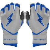 Grey Series Long Cuff Batting Gloves - Royal Blue
