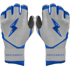 Grey Series Long Cuff Batting Gloves - Royal Blue