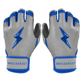 Grey Series Short Cuff Batting Gloves - Royal Blue
