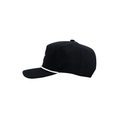 "Flying B" Pre-Curved Golf Rope Hat - Black