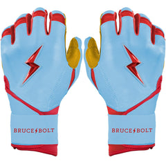 Harrison Bader Signature Series Long Cuff Batting Gloves - Baby Blue