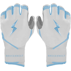 Chrome Series Long Cuff Batting Gloves - Baby Blue