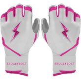 Chrome Series Long Cuff Batting Gloves - Pink