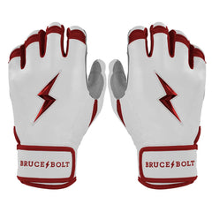 Chrome Series Short Cuff Batting Gloves - Maroon