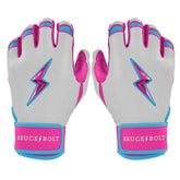 Perfect Game Collab Series Short Cuff Batting Gloves - Summer Swirl