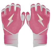 Bear Series Long Cuff Batting Gloves - Dusty Pink