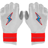 Bear Series Long Cuff Batting Gloves - Miami White