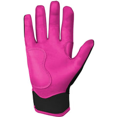 Bear Series Short Cuff Batting Gloves - Hot Pink