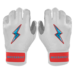Bear Series Short Cuff Batting Gloves - Miami White