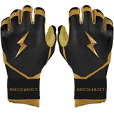 Gold Series Long Cuff Batting Gloves - Black/Gold