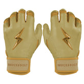 Gold Series Short Cuff Batting Gloves - Gold
