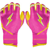 Dexter McCleon Jr. Signature Series Long Cuff Batting Gloves - Pink Lemonade