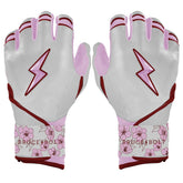 Lars Nootbaar Signature Series Long Cuff Batting Gloves - White/Pink