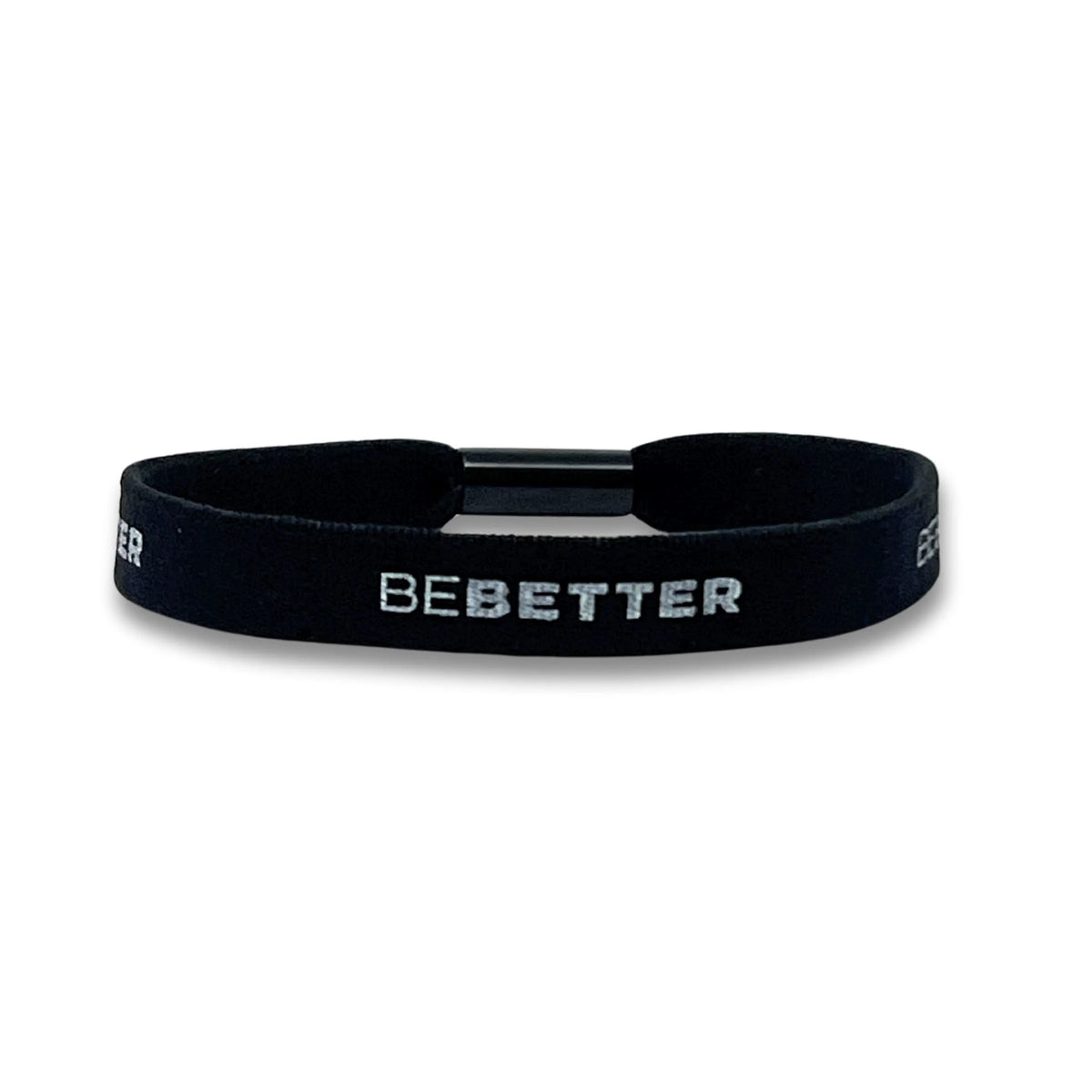 "BE BETTER" Stretch Bracelet - Black
