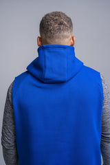 BOLT Sleeveless Hoodie - Royal/Royal Bolt