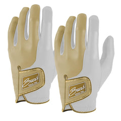 Gabby Golf Girl Creator Series Golf Gloves (On Left, 2-Pack) - Gold