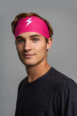 Performance Wide Headband - Pink