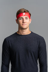 Performance Wide Headband - Red
