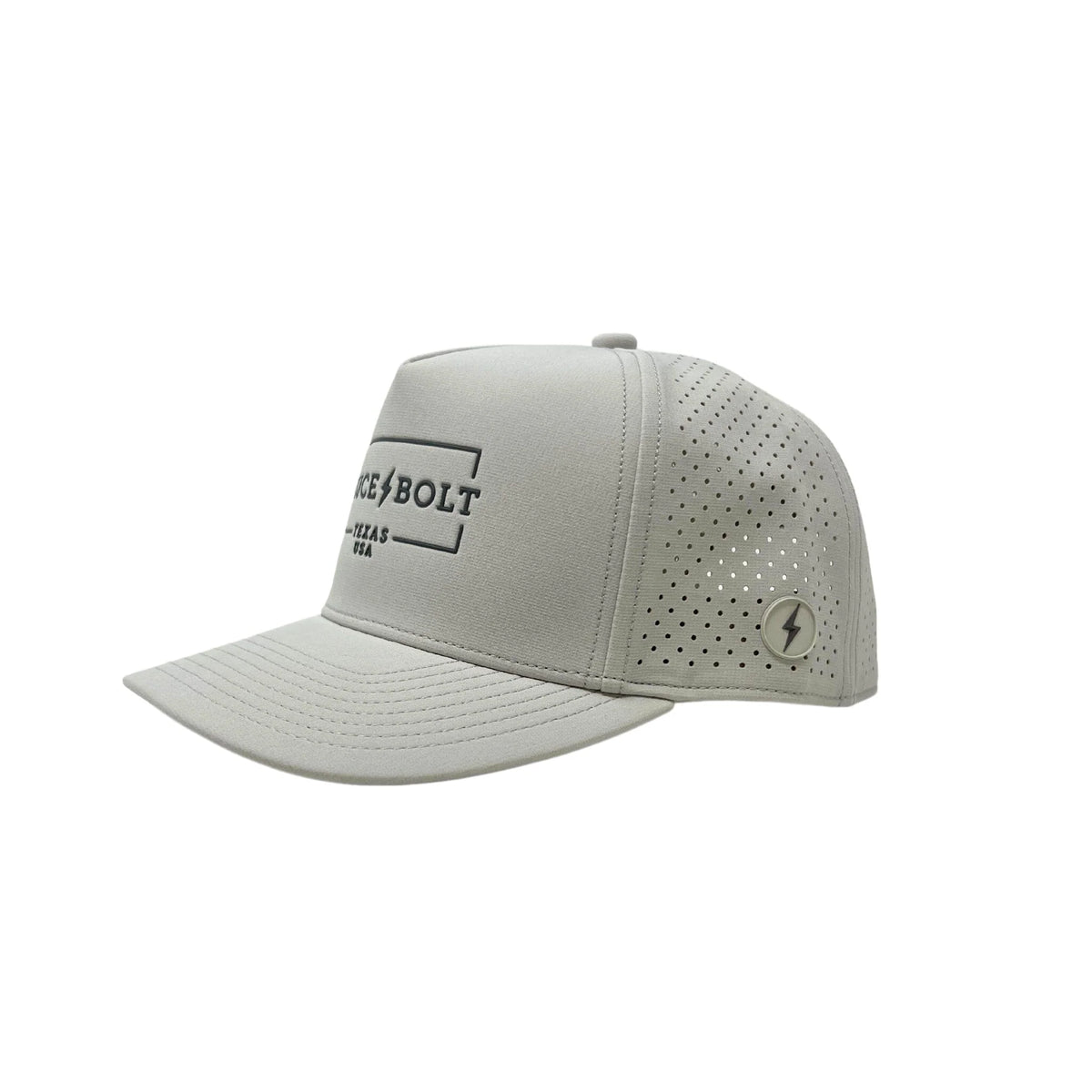 "BRUCE BOLT" Standard Snapback Hat - Grey
