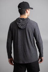 SuperSoft BOLT Long Sleeve Hoodie - Charcoal