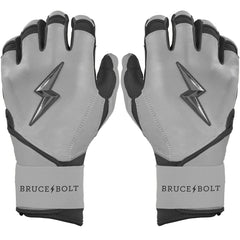 Grey Series Long Cuff Batting Gloves - Charcoal