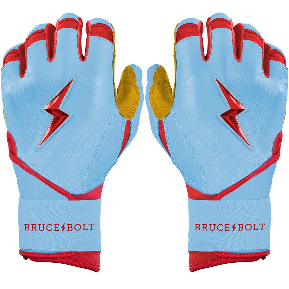 Harrison Bader Signature Series Long Cuff Batting Gloves - Baby Blue