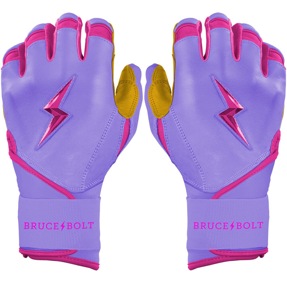 Harrison Bader Signature Series Long Cuff Batting Gloves - Lavender