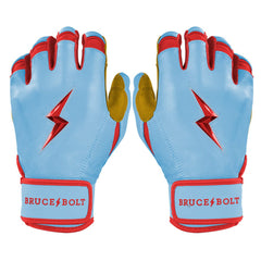 Harrison Bader Signature Series Short Cuff Batting Gloves - Baby Blue