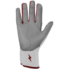 Chrome Series Long Cuff Batting Gloves - Maroon