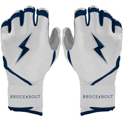 Chrome Series Long Cuff Batting Gloves - Navy