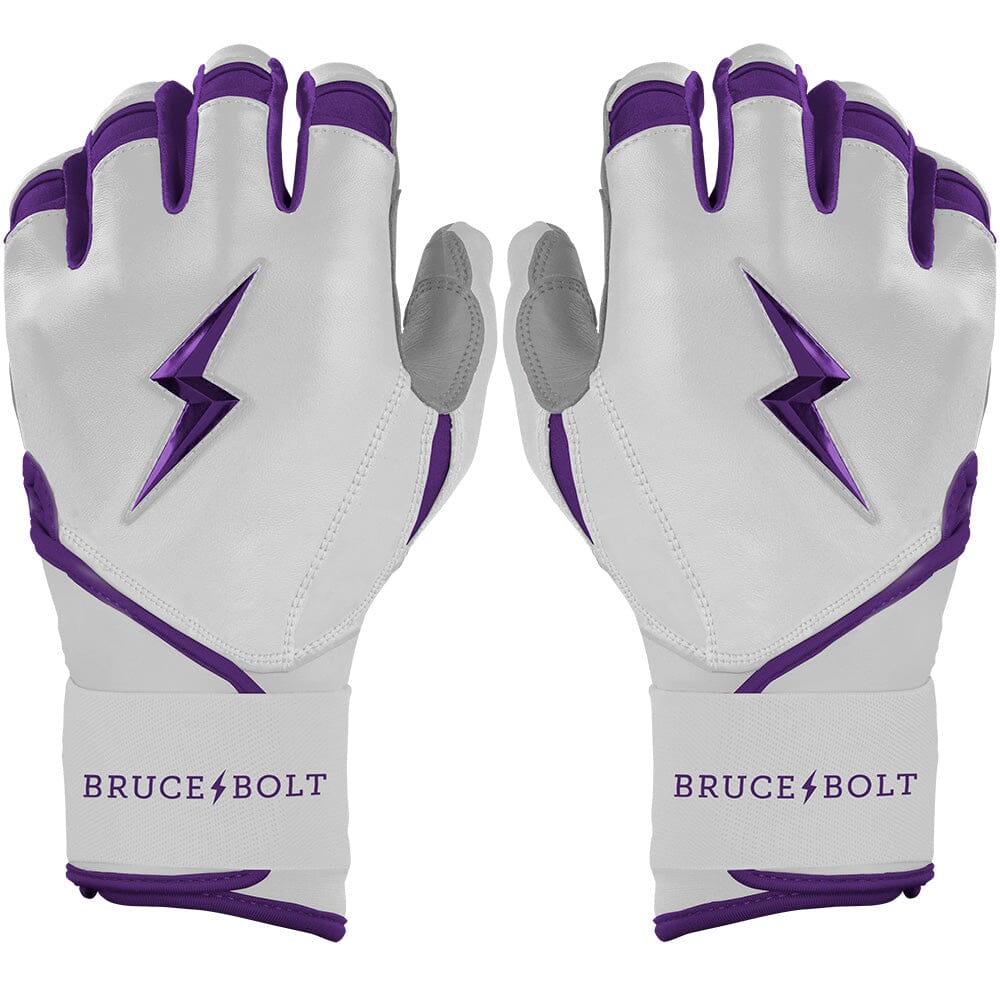 Chrome Series Long Cuff Batting Gloves - Purple