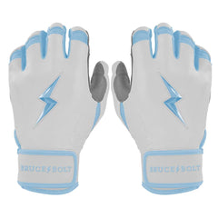 Chrome Series Short Cuff Batting Gloves - Baby Blue