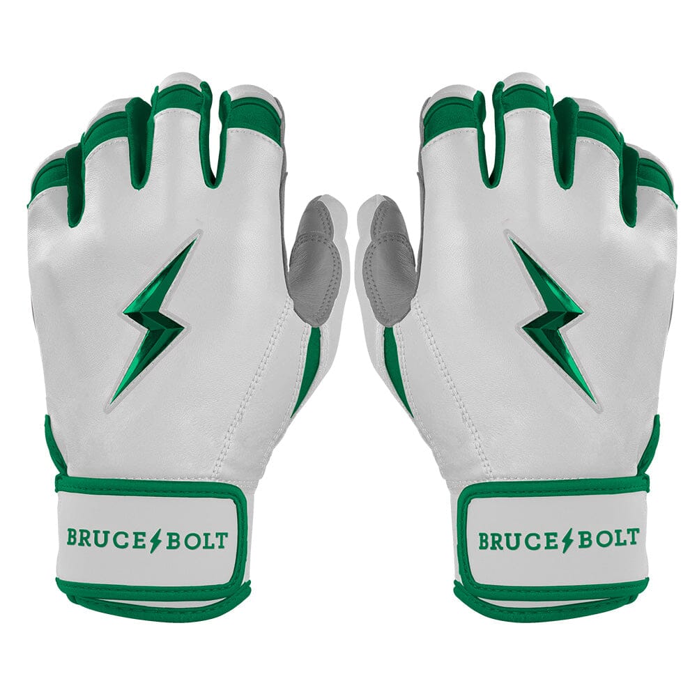 Chrome Series Short Cuff Batting Gloves - Green