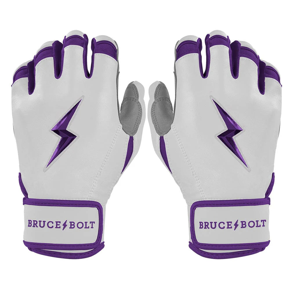 Chrome Series Short Cuff Batting Gloves - Purple
