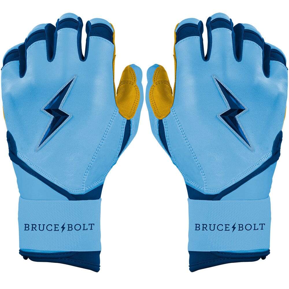 Bear Series Long Cuff Batting Gloves - Carolina Blue