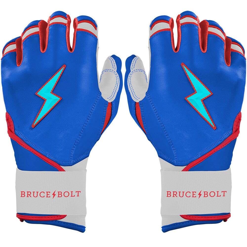 James Outman Signature Series Long Cuff Batting Gloves - Blue