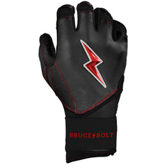 Bear Series Long Cuff Batting Gloves - Black