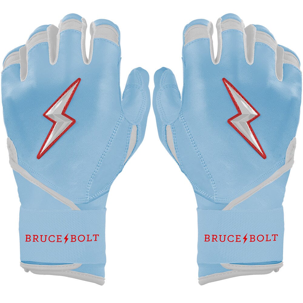 Ian Happ Signature Series Long Cuff Batting Gloves - Baby Blue