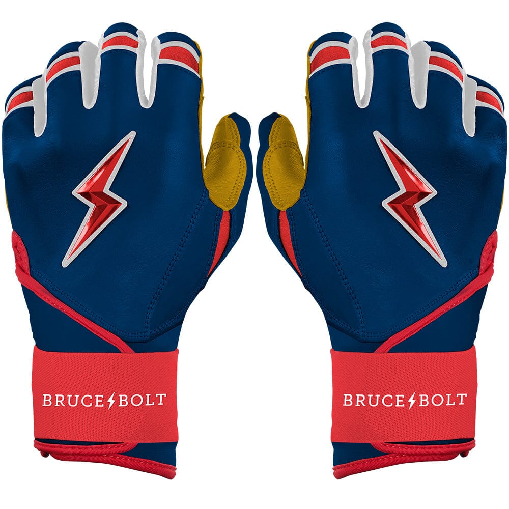 Patriot Series Long Cuff Batting Gloves - Fourth of July